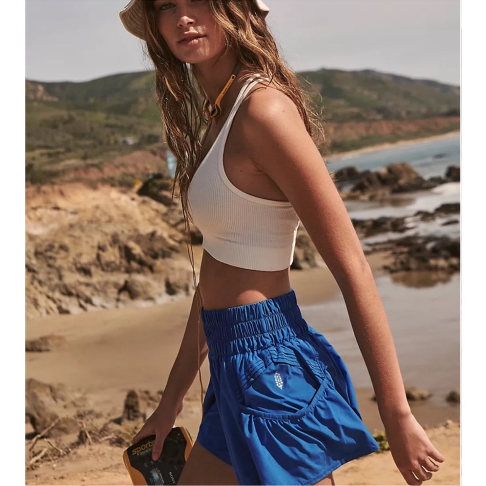 FP Movement Get Your Flirt On Shorts NWT Cobalt